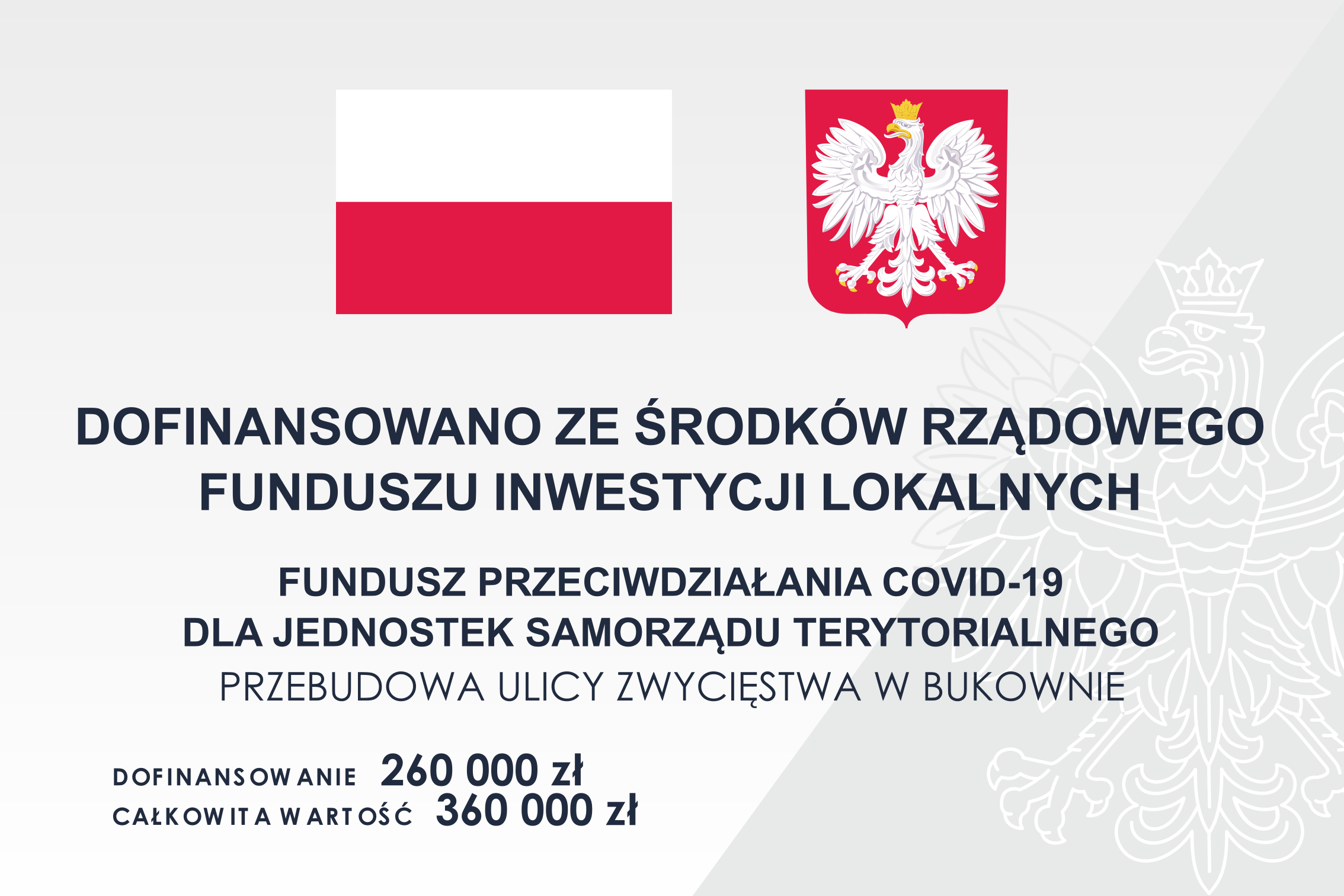 Przebudowa ul. Zwycięstwa w Bukownie