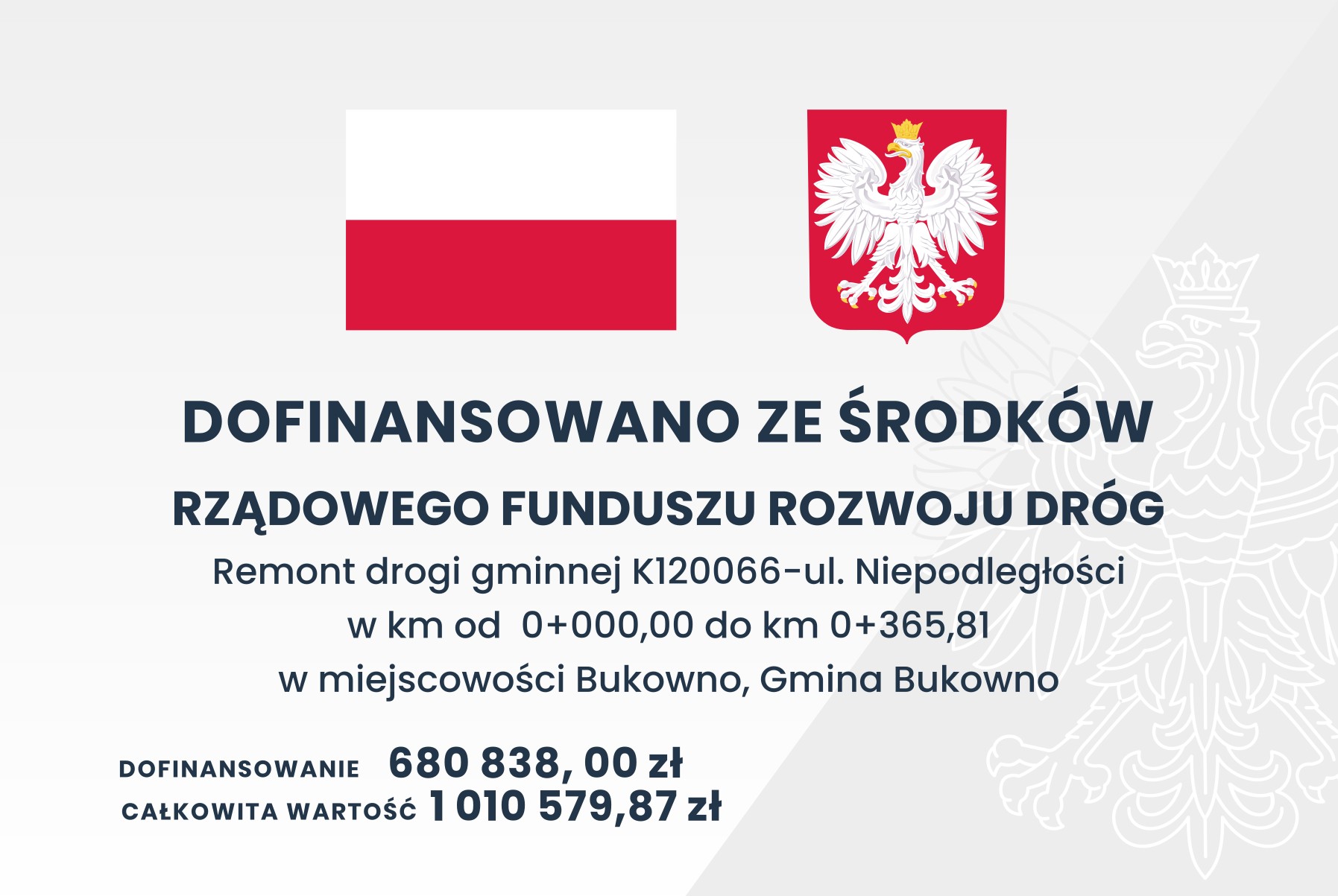 Remont drogi gminnej K120066 - ul. Niepodległości w km od 0000,00 do km 0+365,81 w miejscowości Bukowno, Gmina Bukowno