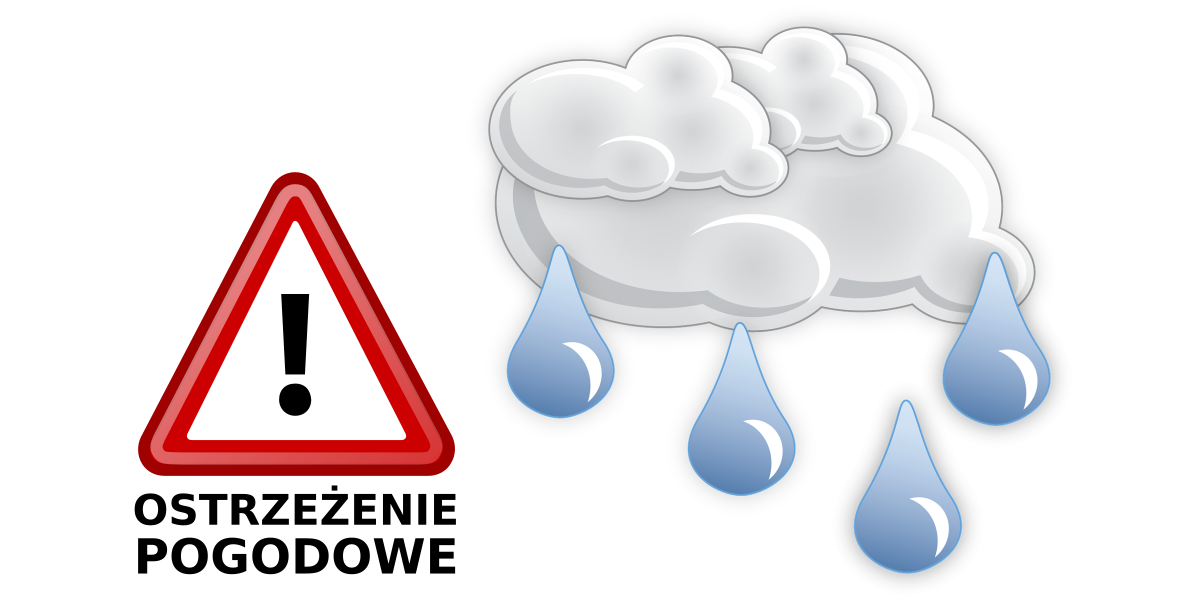 KOMUNIKAT – OSTRZEŻENIE: intensywne opady deszczu