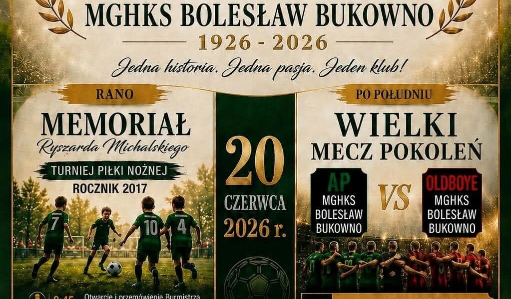 JUBILEUSZ 100-LECIA MGHKS BOLESŁAW BUKOWNO