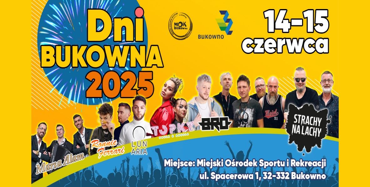 Zapraszamy na Dni Bukowna 2025, 14-15 czerwca