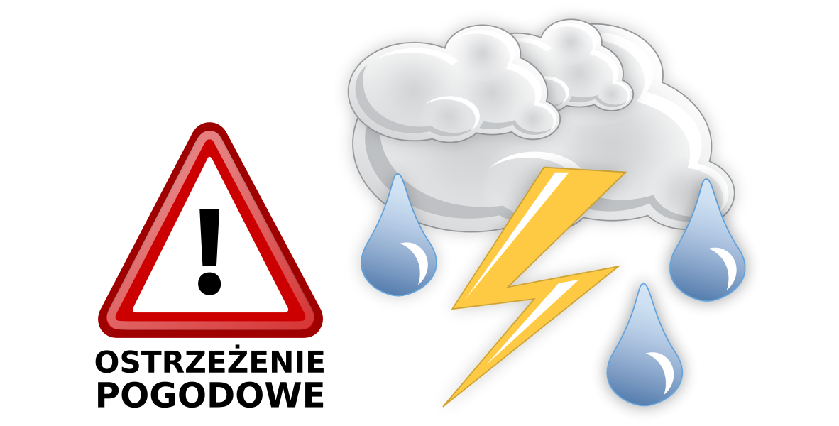 KOMUNIKAT – OSTRZEŻENIE: burze