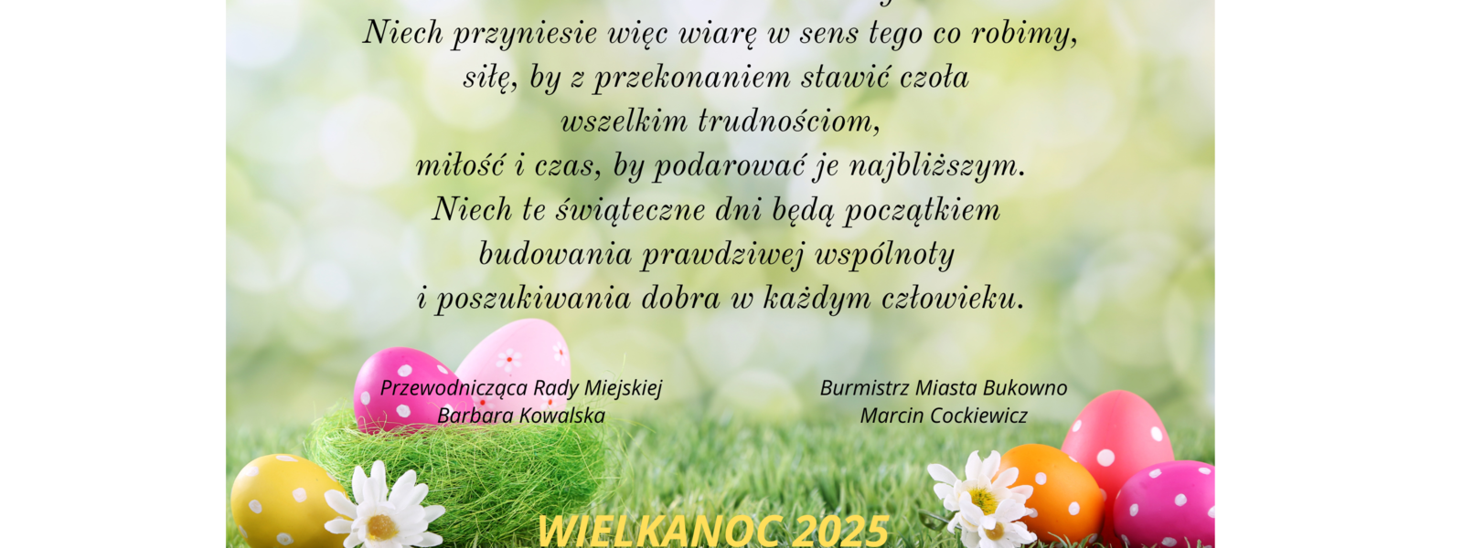 Wesołych Świąt Wielkiej Nocy