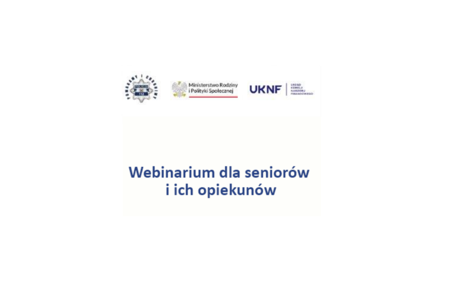 Obraz dla aktualności o tytule: Cyberbezpieczeństwo podczas zawierania transakcji elektronicznych z podmiotami rynku finansowego. Webinarium skierowane do seniorów oraz osób opiekujących się seniorami.
