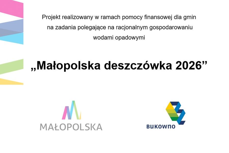 Obraz dla aktualności o tytule: Małopolska deszczówka 2026 - Zawiadomienie