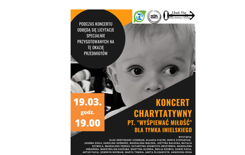 Obraz dla aktualności o tytule: Wyjątkowy koncert "Zaśpiewać miłość" - Koncert dla Tymka Imielskiego
