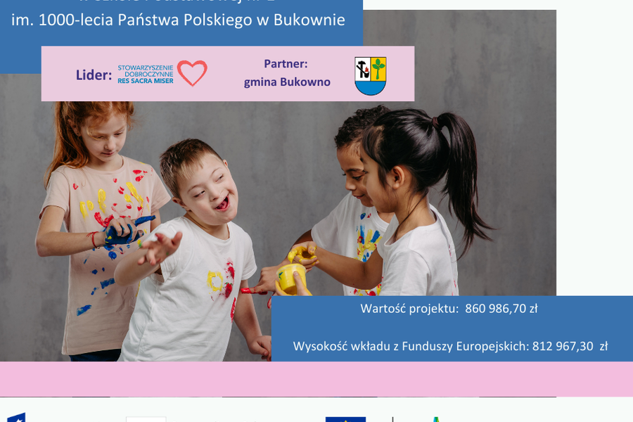 Obraz dla aktualności o tytule: Edukacja włączająca w Szkole Podstawowej nr 1 im. 1000-lecia Państwa Polskiego w Bukownie