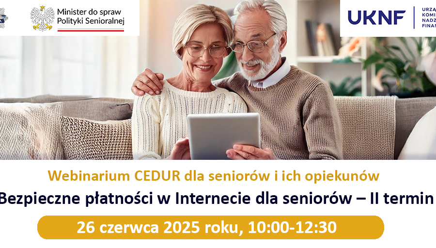 Obraz dla aktualności o tytule: Bezpieczne płatności w Internecie dla seniorów – II termin