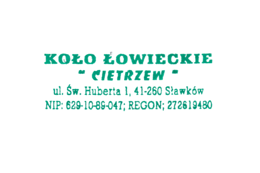 Obraz dla aktualności o tytule: Informacja Koła Łowickiego „Cietrzew” o dodatkowym polowaniu zbiorowym w obwodzie łowieckim nr 10 na terenie piaskowni w Borze Biskupim.