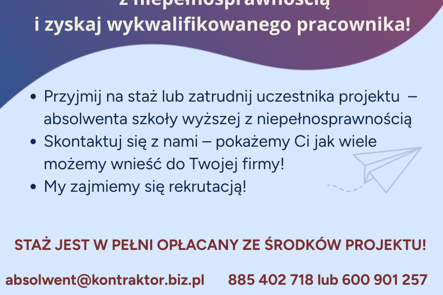 Obraz dla aktualności o tytule: Dyplom i co dalej? Absolwenci z niepełnosprawnościami na rynku pracy