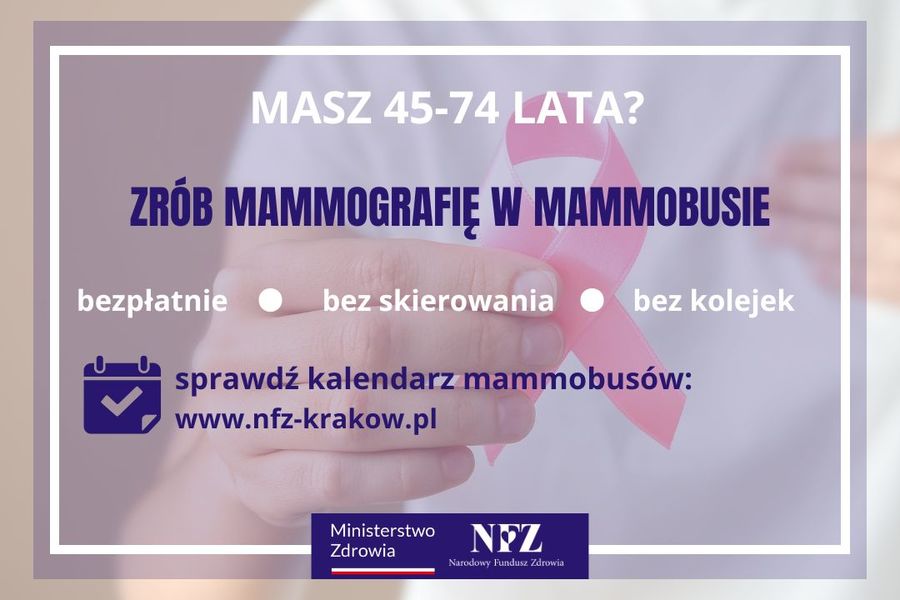 Obraz dla aktualności o tytule: Zbadaj się w programie profilaktyki raka piersi