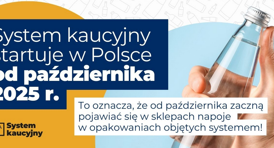 Obraz dla aktualności o tytule: Od października 2025 r. w Polsce zacznie działać system kaucyjny opakowań po napojach
