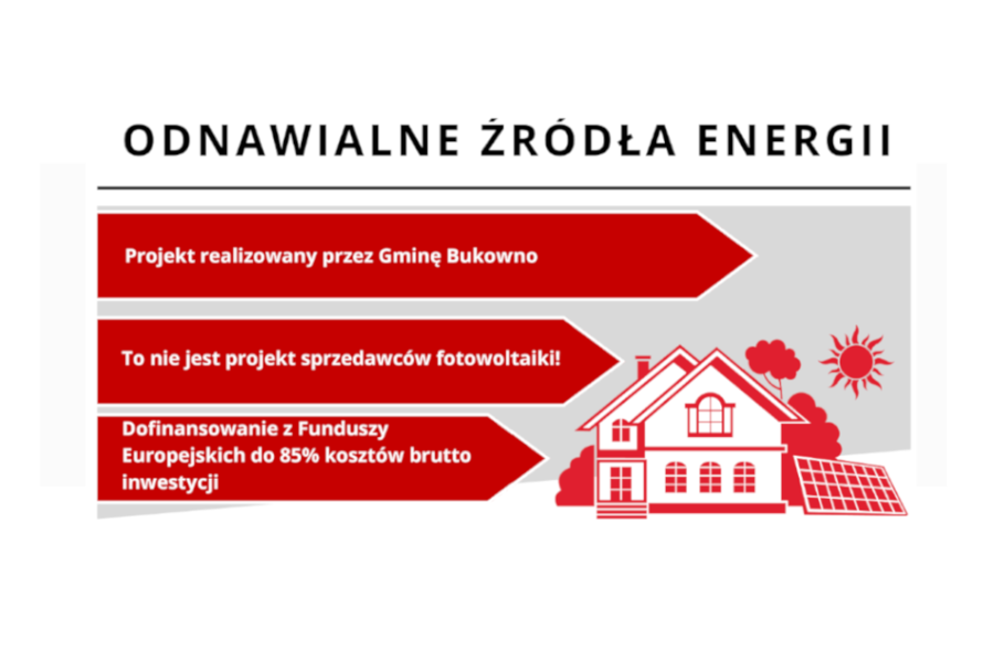 Obraz dla aktualności o tytule: Przedłużamy możliwość złożenia deklaracji przystąpienia do projektu umożliwiającego uzyskanie dofinansowania do odnawialnych źródeł energii