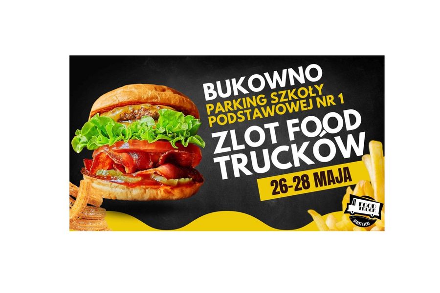 Obraz dla aktualności o tytule: Zapraszamy na kolejny zlot food trucków w Bukownie!