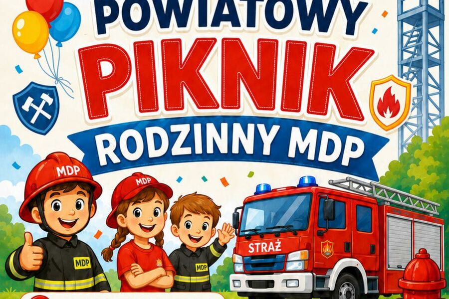 Obraz dla aktualności o tytule: I Powiatowy Piknik Rodzinny MŁODZIEŻOWYCH DRUŻYN POŻARNICZYCH w Bukownie