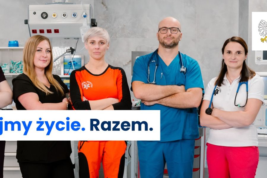 Obraz dla aktualności o tytule: „Ratujmy życie. Razem” - apel o współpracę z pracownikami medycznymi