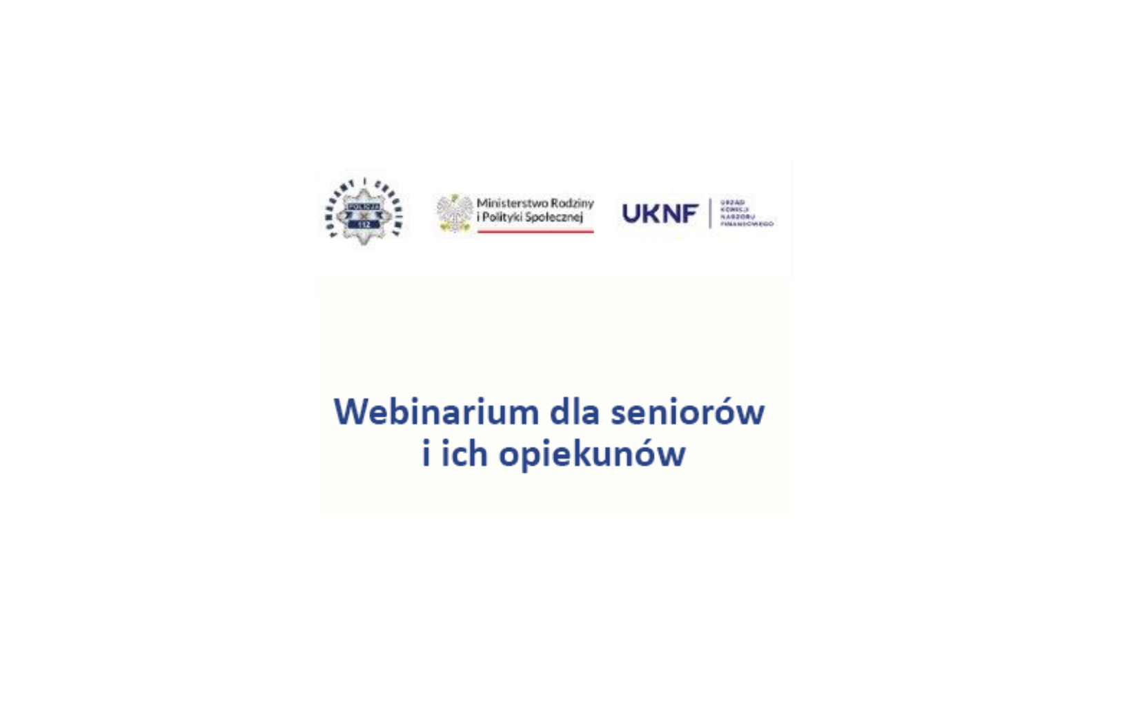 Webinarium dla seniorów i ich opiekunów