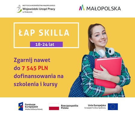 ilustracja Wojewódzki Urząd Pracy w Krakowie "Łap skilla" 