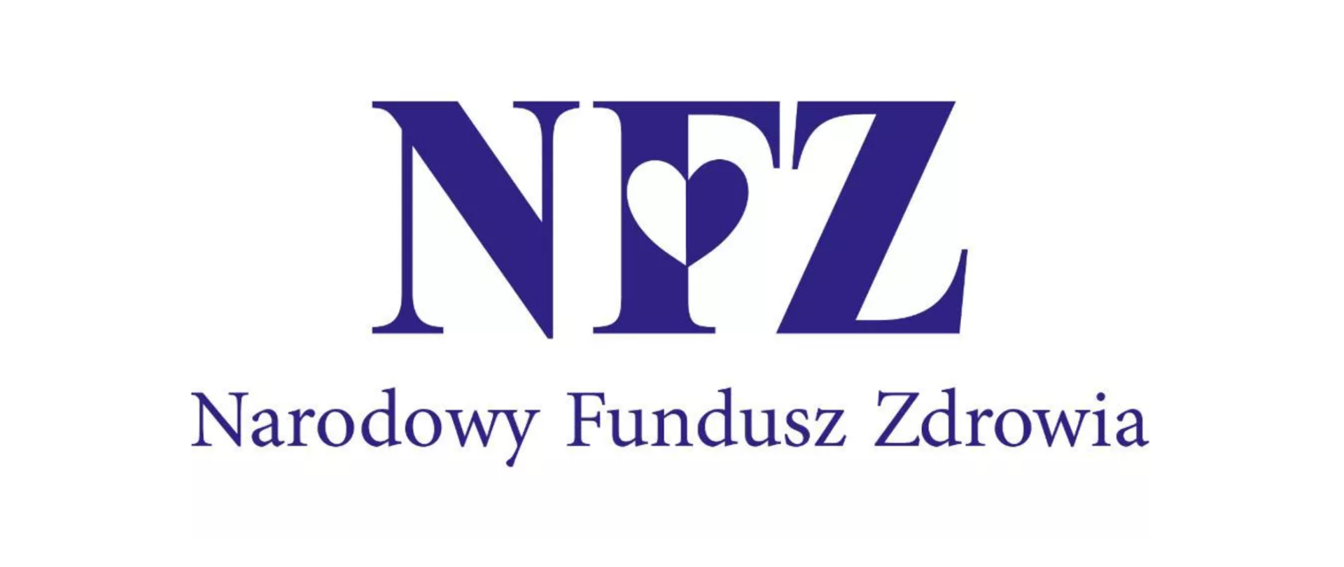 Skrót NFZ i napis Narodowy Fundusz Zdrowia