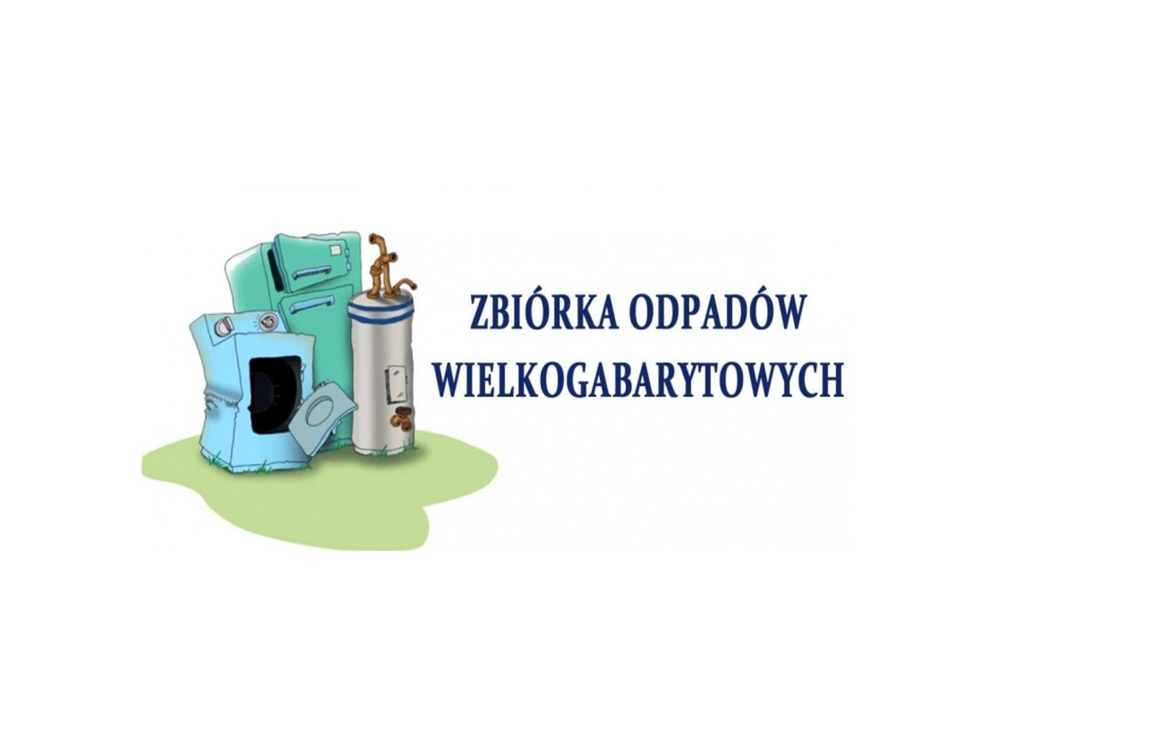 plakat "Zbiórka odpadów wielkogabarytowych"