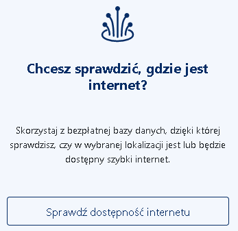 Chcesz sprawdzić, gdzie jest internet? Hiperłącze