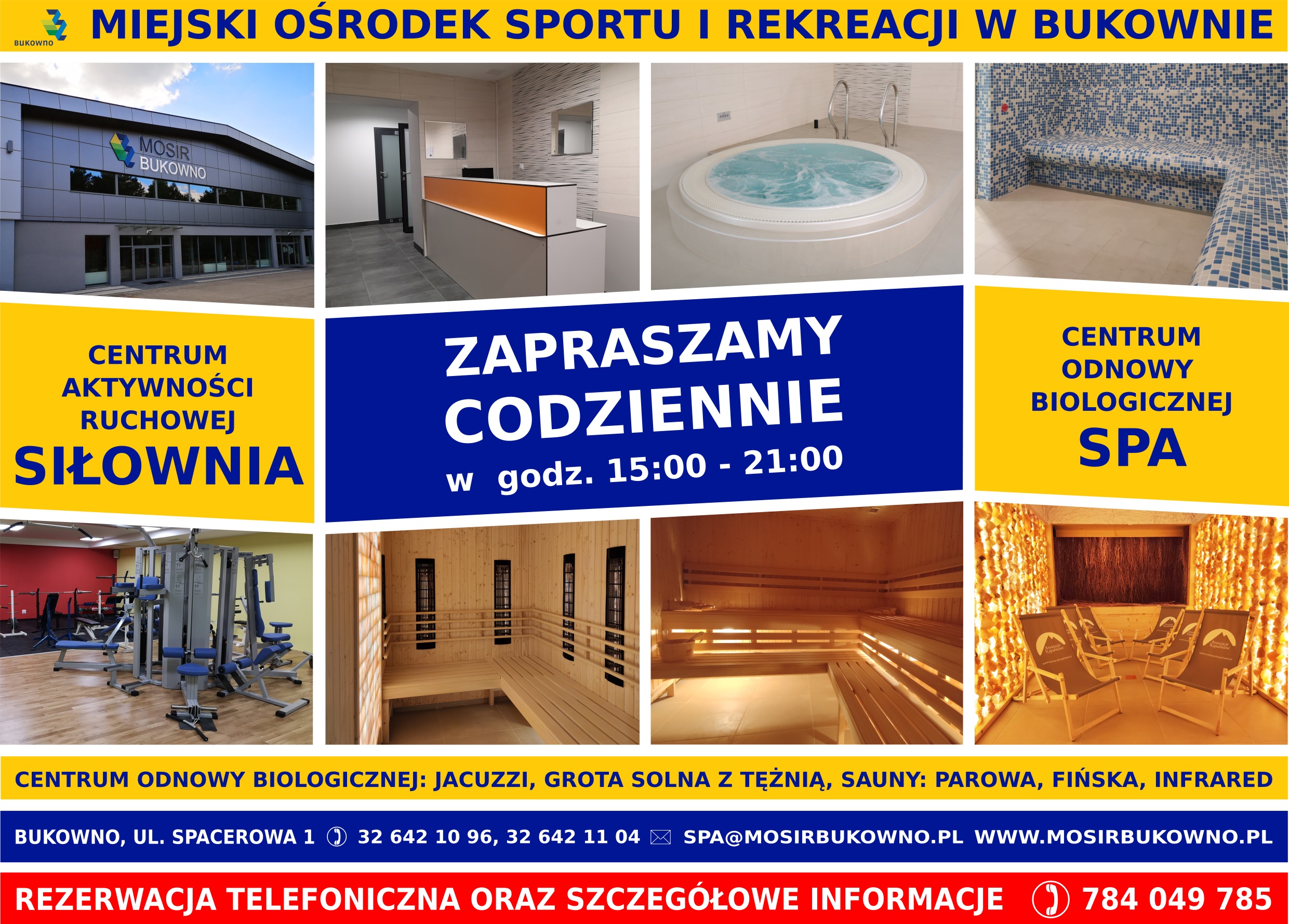 plakat MOSIR Bukowno 