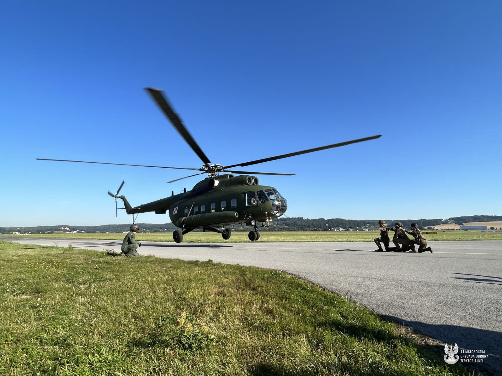 lądowanie helikoptera
