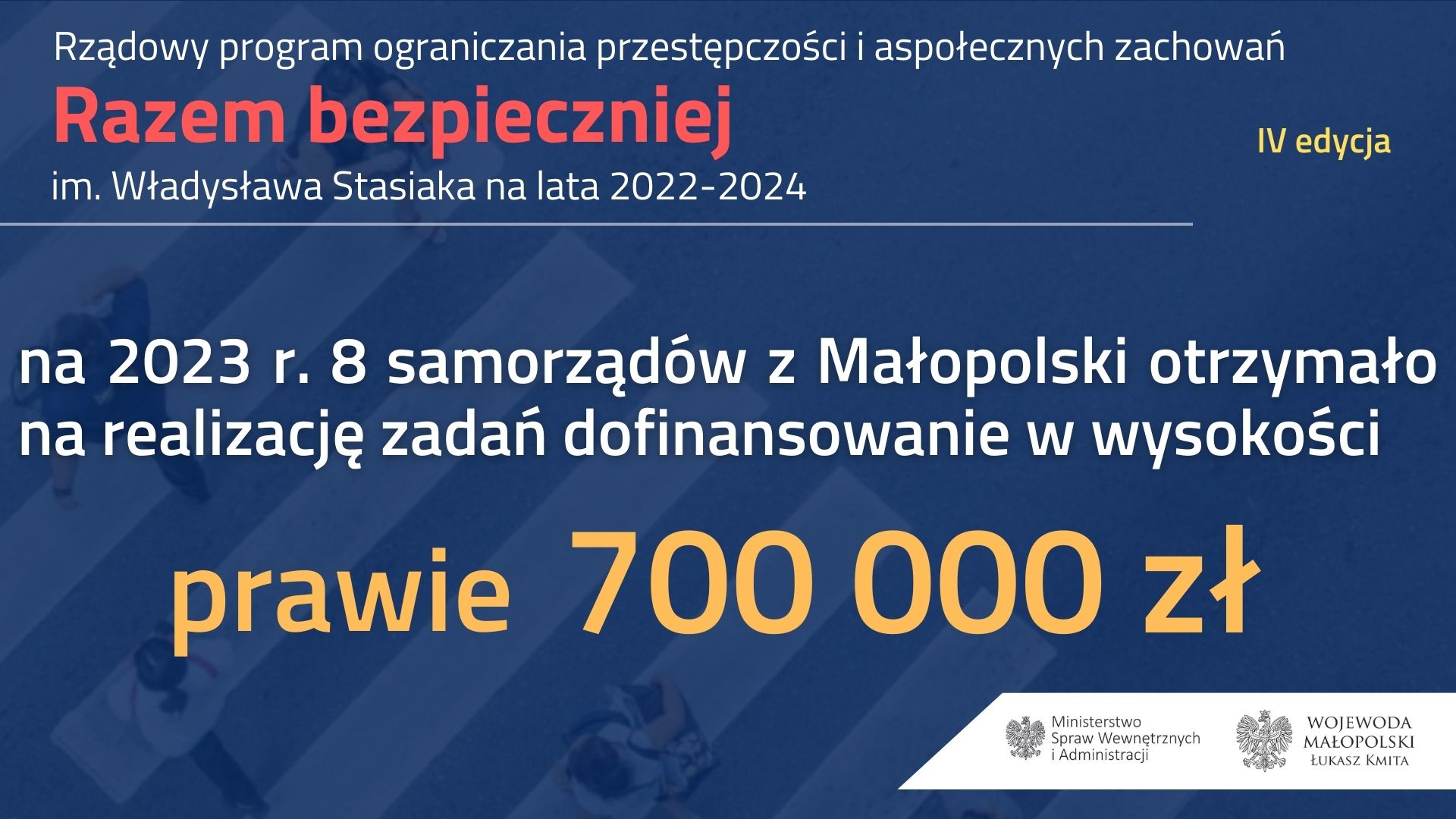 Ilustracja MSWiA i Wojewody Małopolskiego "Razem Bezpieczniej"