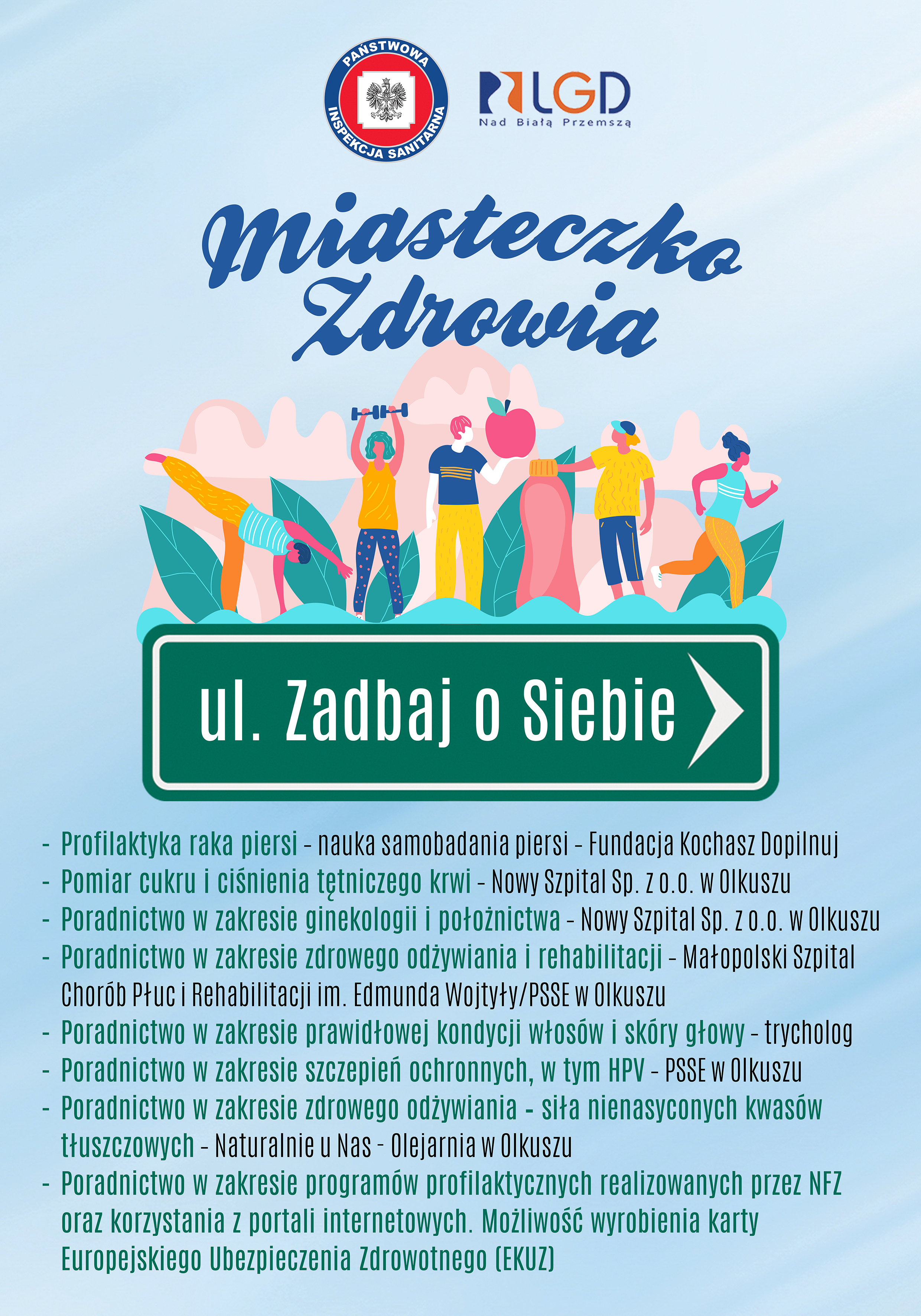 Plakat "Miasteczko Zdrowia"