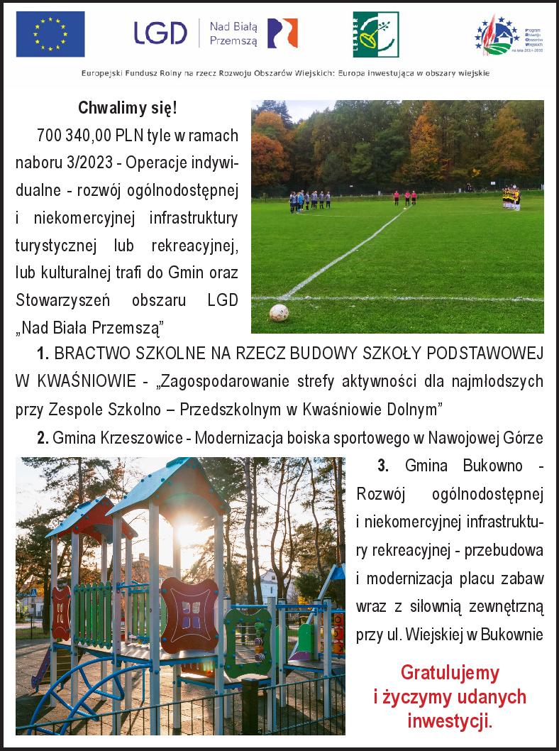 Plakat LGD "Nad Białą Przemszą"