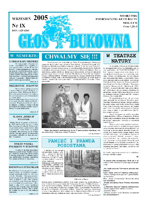Okładka: Nr IX/2005