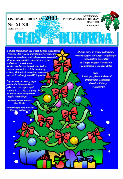 Okładka: Nr XI-XII/2003