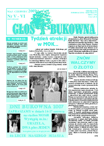 Okładka: Nr V-VI/2007