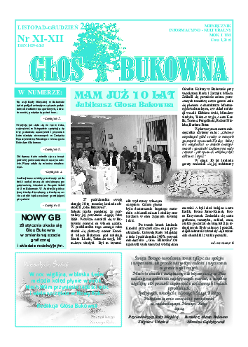 Okładka: Nr XI-XII/2007