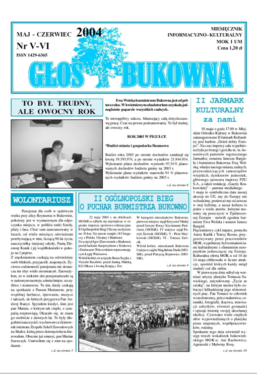 Okładka: Nr V-VI/2004