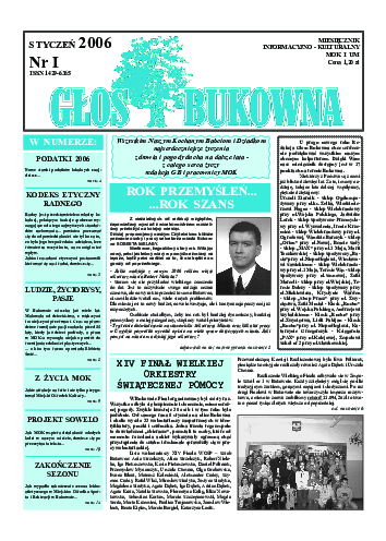 Okładka: Nr I/2006