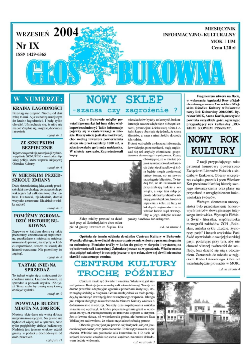 Okładka: Nr IX/2004