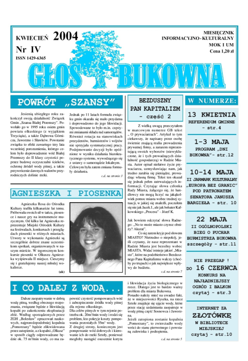 Okładka: Nr IV/2004